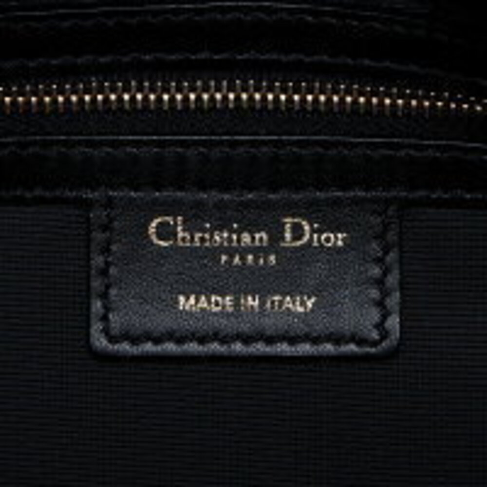 Christian Dior Cannage Flap Leather Handbag Black - Picture 10 of 13